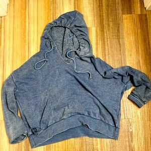 Vintage Havana lace-up back blue sweater. Barely worn, comfy and cropped fit.